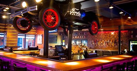 Fords garage - Ford's Garage opened its doors Feb. 27 after months of renovation on the space formerly occupied by the Tilted Kilt at 44175 W. 12 Mile Road. It's a concept that pays homage to one of Detroit's ...